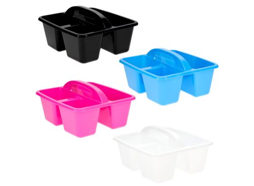 Teaching Tree Colorful Plastic Craft Caddies with Handles
