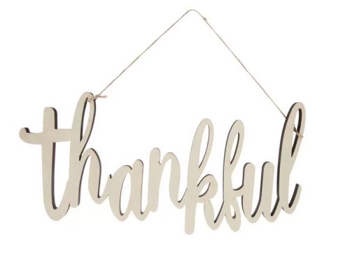 Thankful Wood Wall Decor