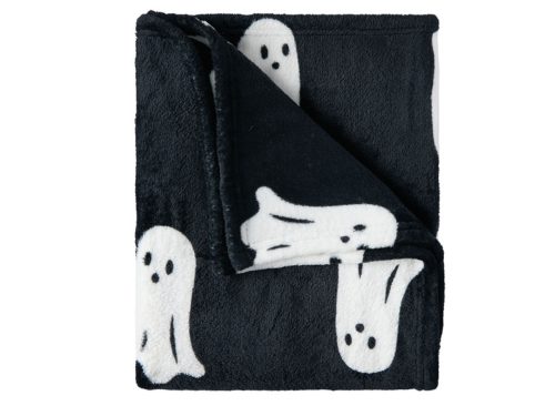 The Halloween Collection Halloween Throw, Black Ghosts