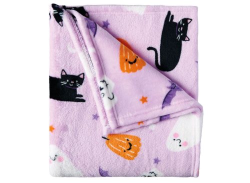  The Halloween Collection Halloween Throw, Purple Halloween