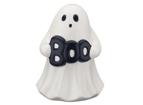 The Halloween Collection Pastel Ceramic Ghost, Boo Black
