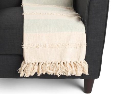 URBAN 86 Made In India Super Soft Cotton Striped Summer Throw
