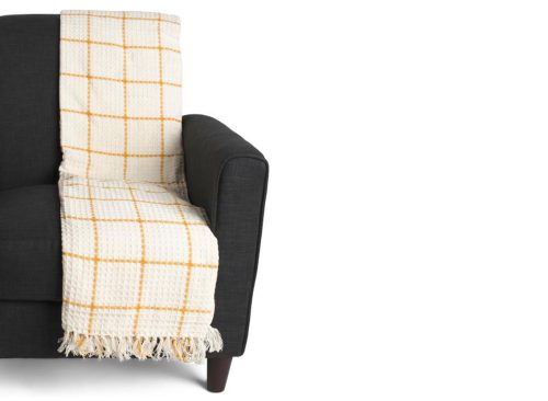 URBAN 86 Made In India Super Soft Cotton Waffle Grid Summer Throw