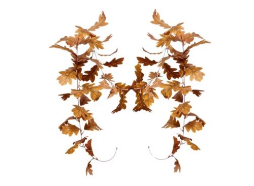 Upgraded 2PCS Fall Hanging Garlands for Thanksgiving,Ideal Leaf Vine Decoration For Delicate Table Setting At Event Halloween Maple Leaf Vine Decorations 96"