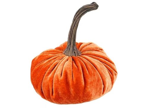 Velvet Pumpkins Decor