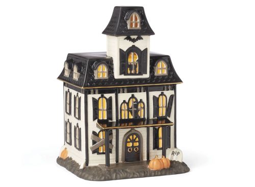 Vintage Halloween Light-Up House Figurine