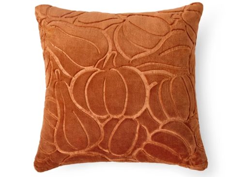 Way To Celebrate Way To Celebrate 18"x18" Harvest Pumpkins Polyester Decorative Pillow