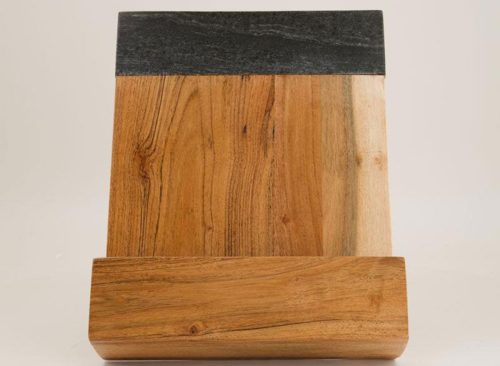 Wood and Marble Cookbook Holder