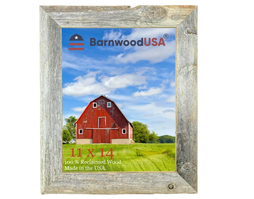Barnwood USA 11 in. x 14 in. Reclaimed Wood Picture Frame
