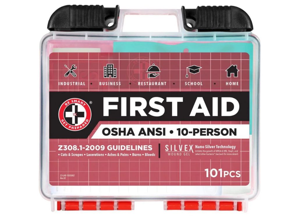 Be Smart Get Prepared 10-Person First Aid Kit, 101-Piece