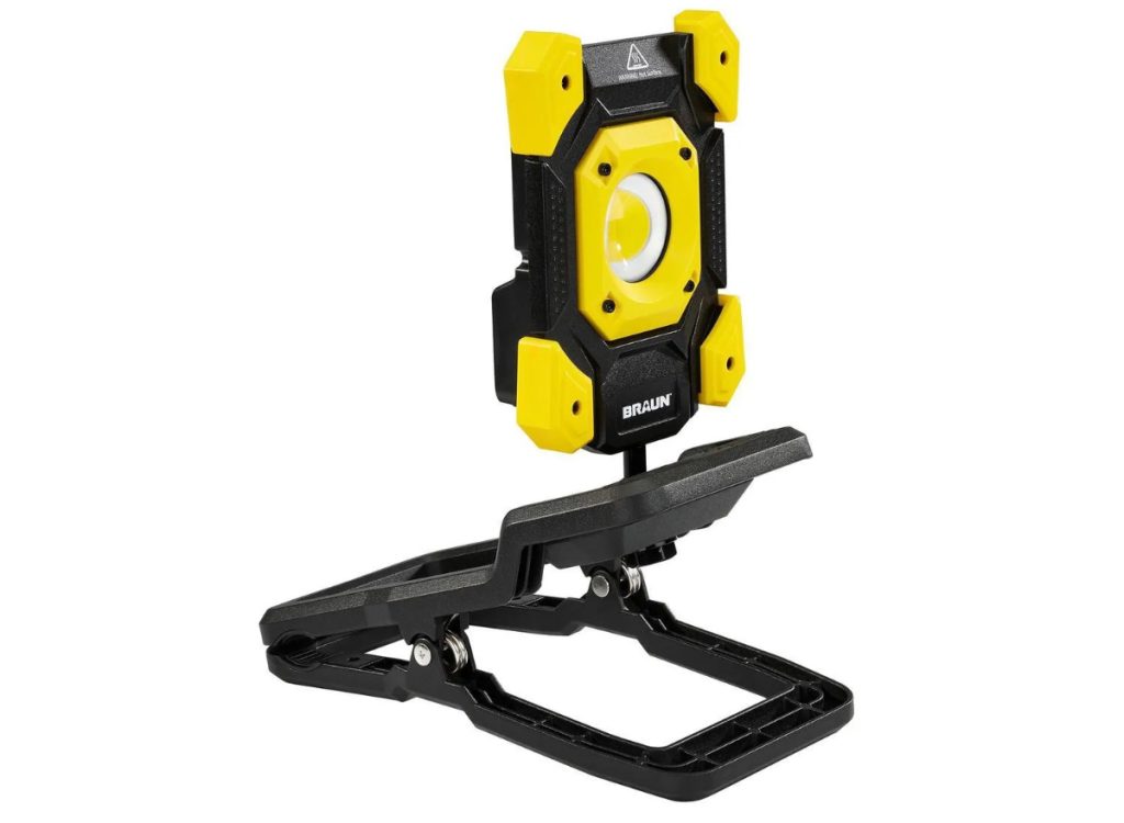 Braun LED Rechargeable Heavy Duty Clamp Light