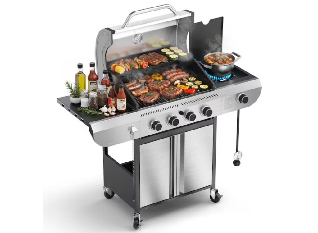 COWSAR 4-Burner Propane Gas Grill