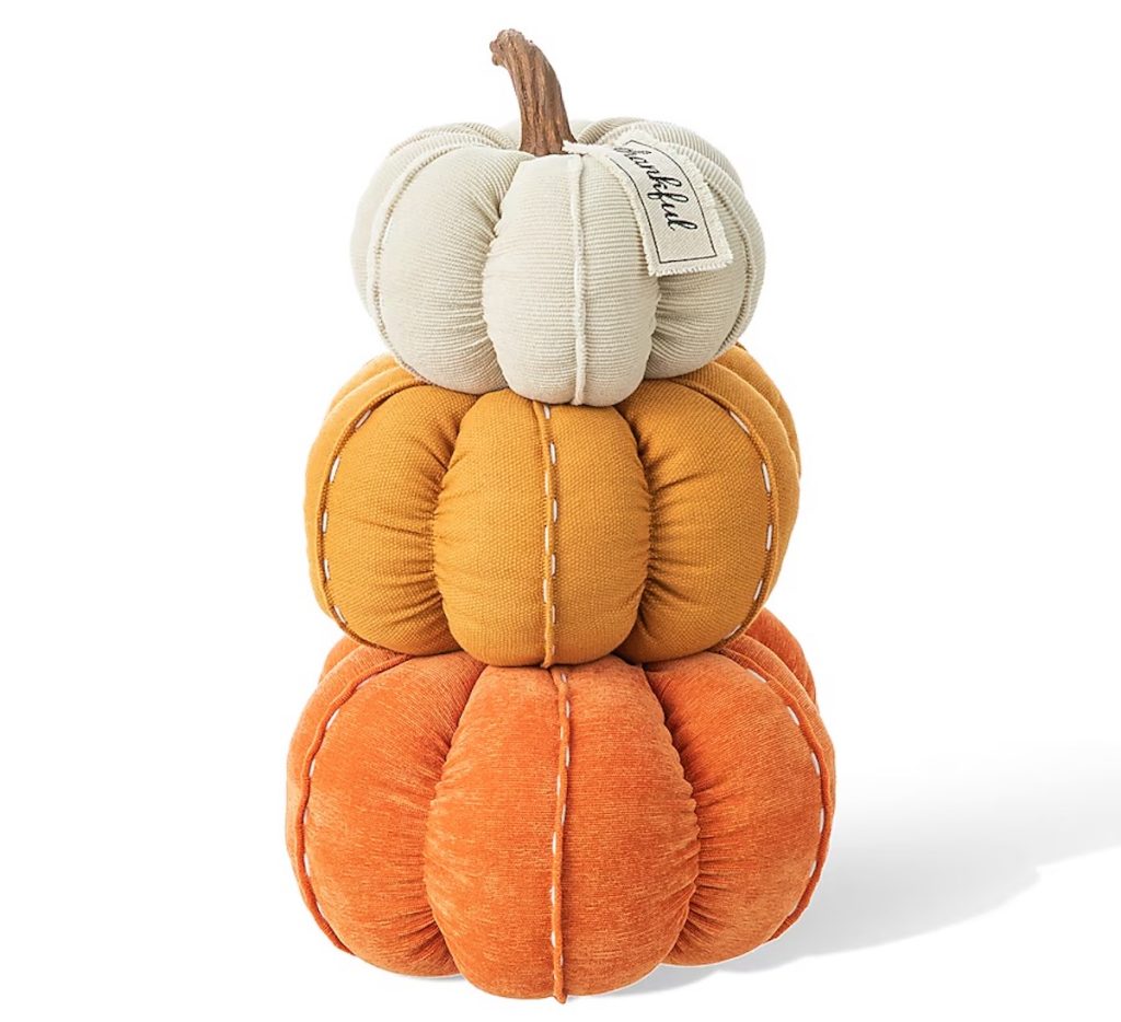 Glitzhome 13-in Pumpkin Tabletop Decoration