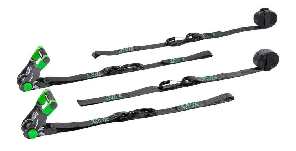 Haul-Master 1-1/4 in. x 12 ft. Ratchet Straps, 2-Pack