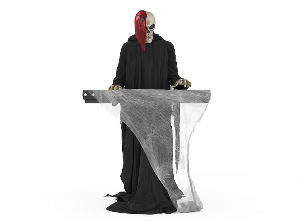 Haunted Living Skeleton Reaper Keyboard Player Animatronic