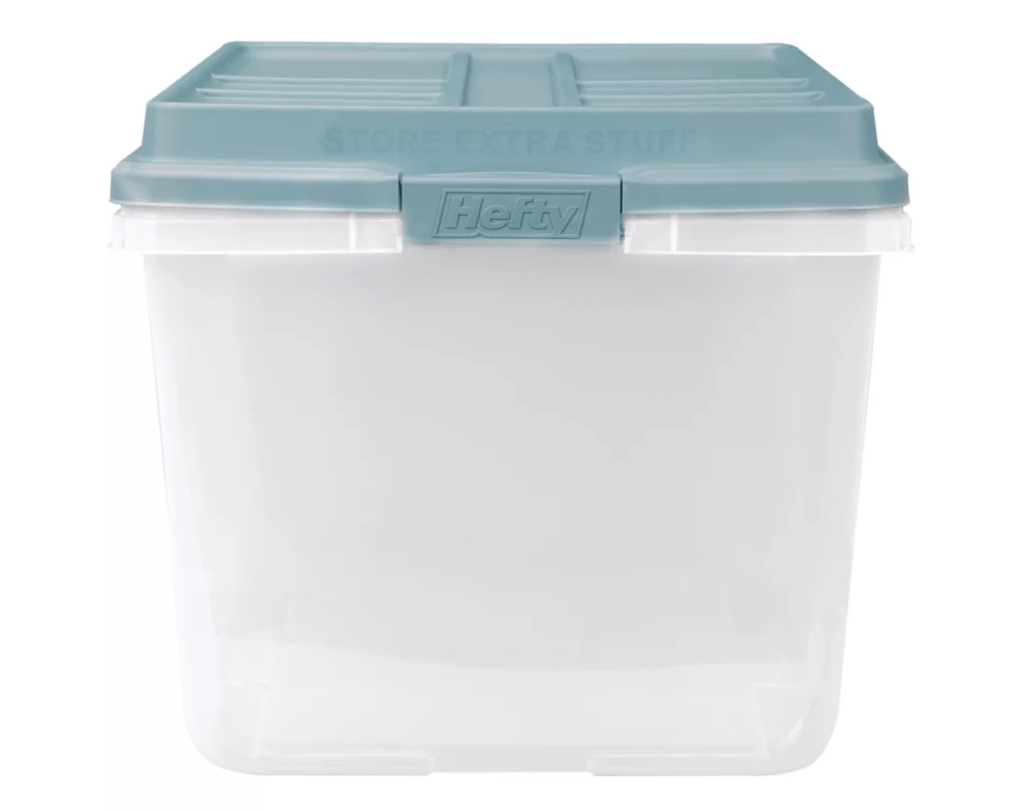 HEFTY 72 qt. Hi Rise Storage Bin,