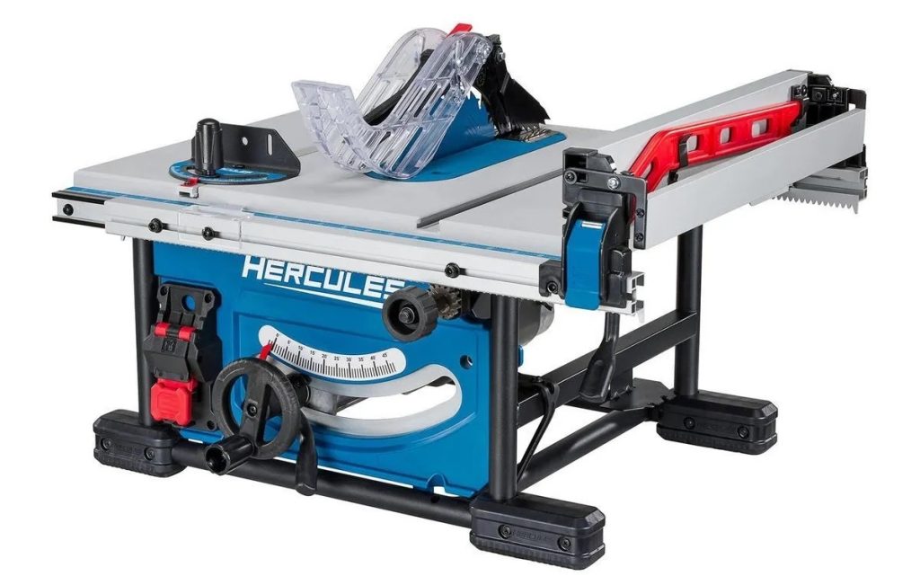 Hercules Compact Table Saw with Rack and Pinion Fence