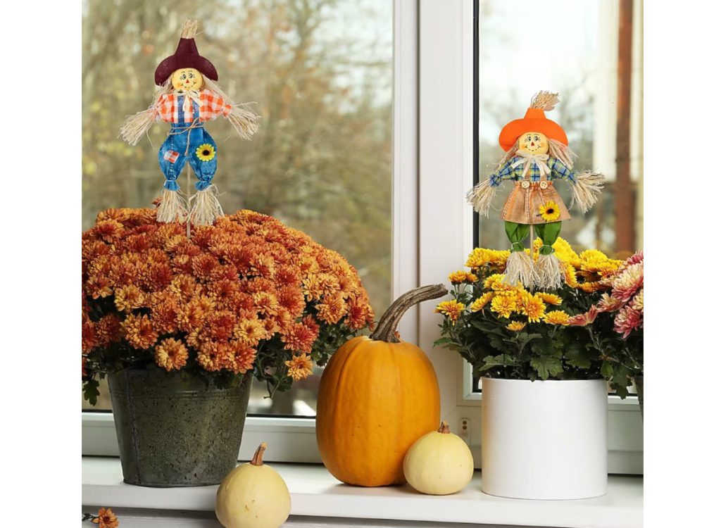 Northlight Fall Harvest Scarecrow Crafting Picks (Set of 2)