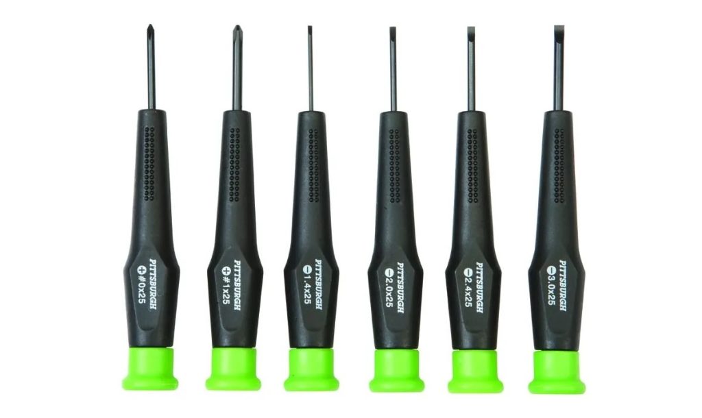 Precision Screwdriver Set with Molded Handles, 6-Piece