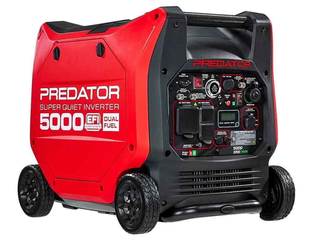 Predator 5000 Watt Dual-Fuel SUPER QUIET Inverter Generator with Remote Start