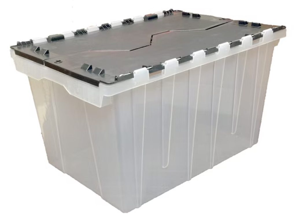 Project Source Commander Clear Heavy Duty Stackable Flip-Top Tote