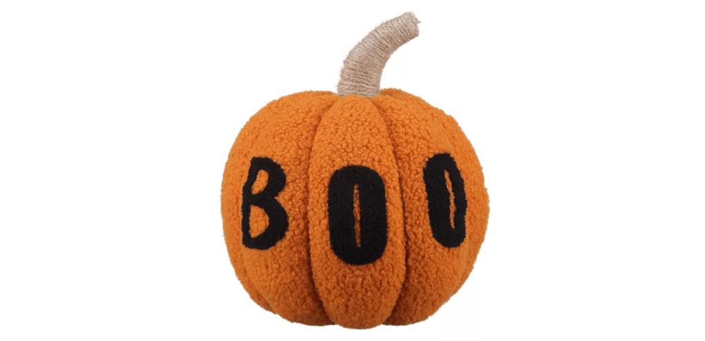 Red Shed Boo Pumpkin Throw Pillow