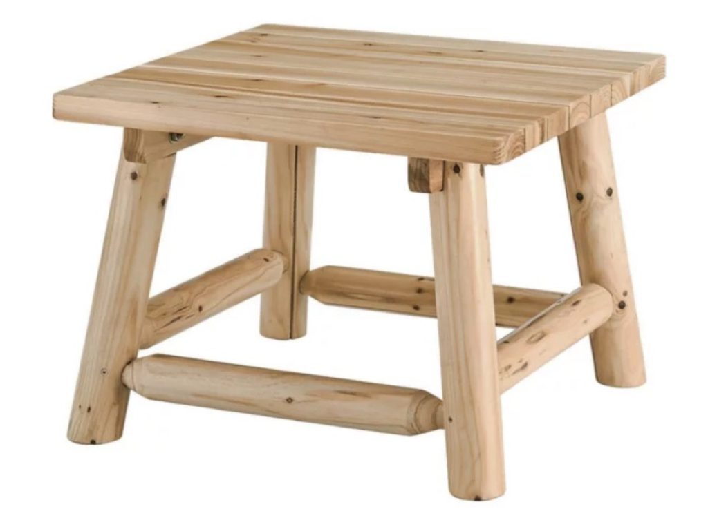 Red Shed Elkin Log Patio Side Table