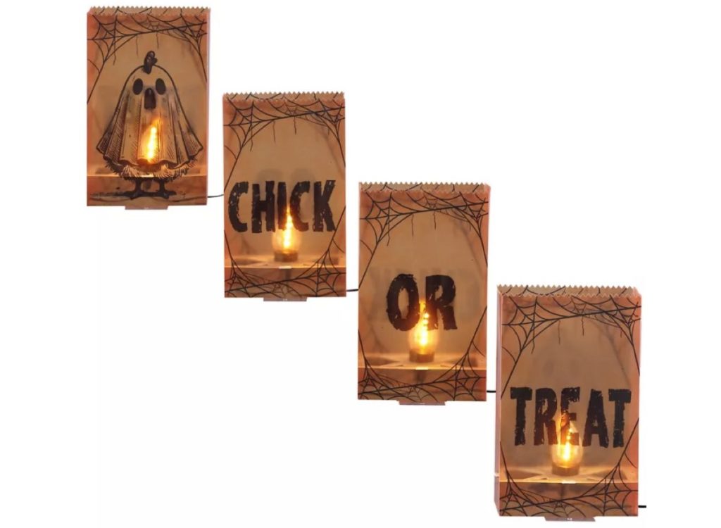 Red Shed LED Luminary Flickering String Lights