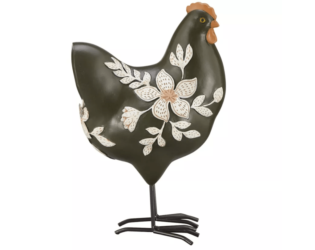Red Shed 11 in. Hen Statue