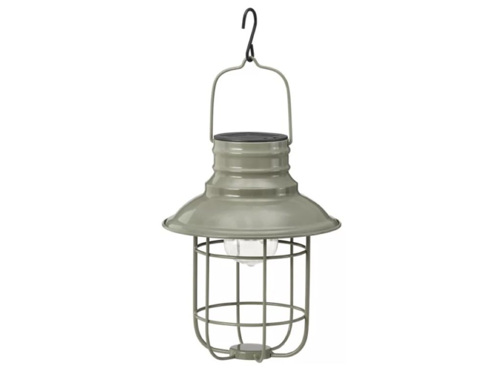 Red Shed 10 in. Solar Wall Lantern