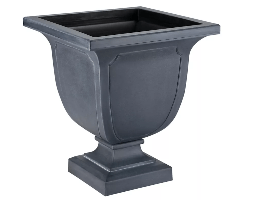 Red Shed 61 lb. Plastic Square Planter
