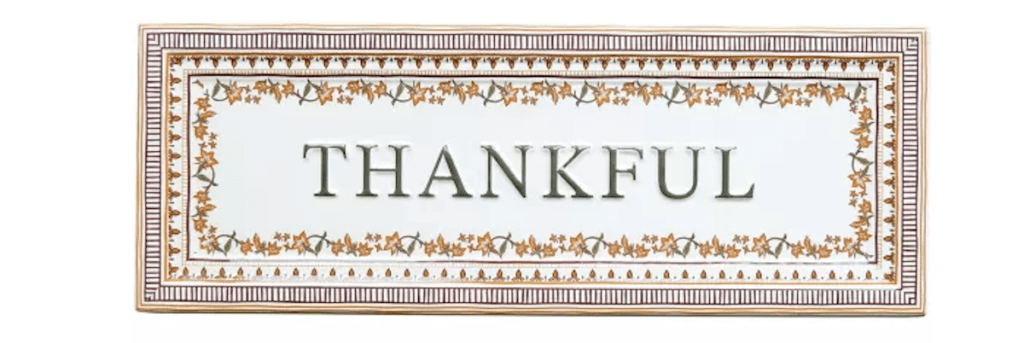 Red Shed Thankful Metal Hanging Sign