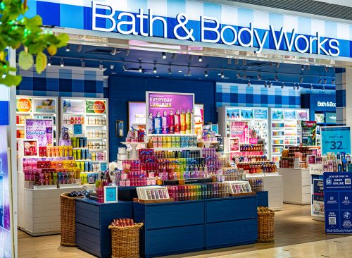 Interior of Bath & Body Works Store 