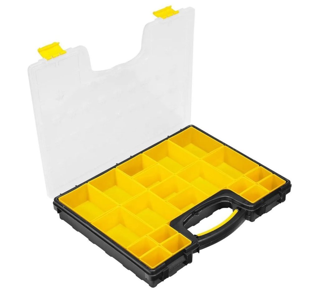 Storehouse 20-Bin Medium Portable Parts Storage Case