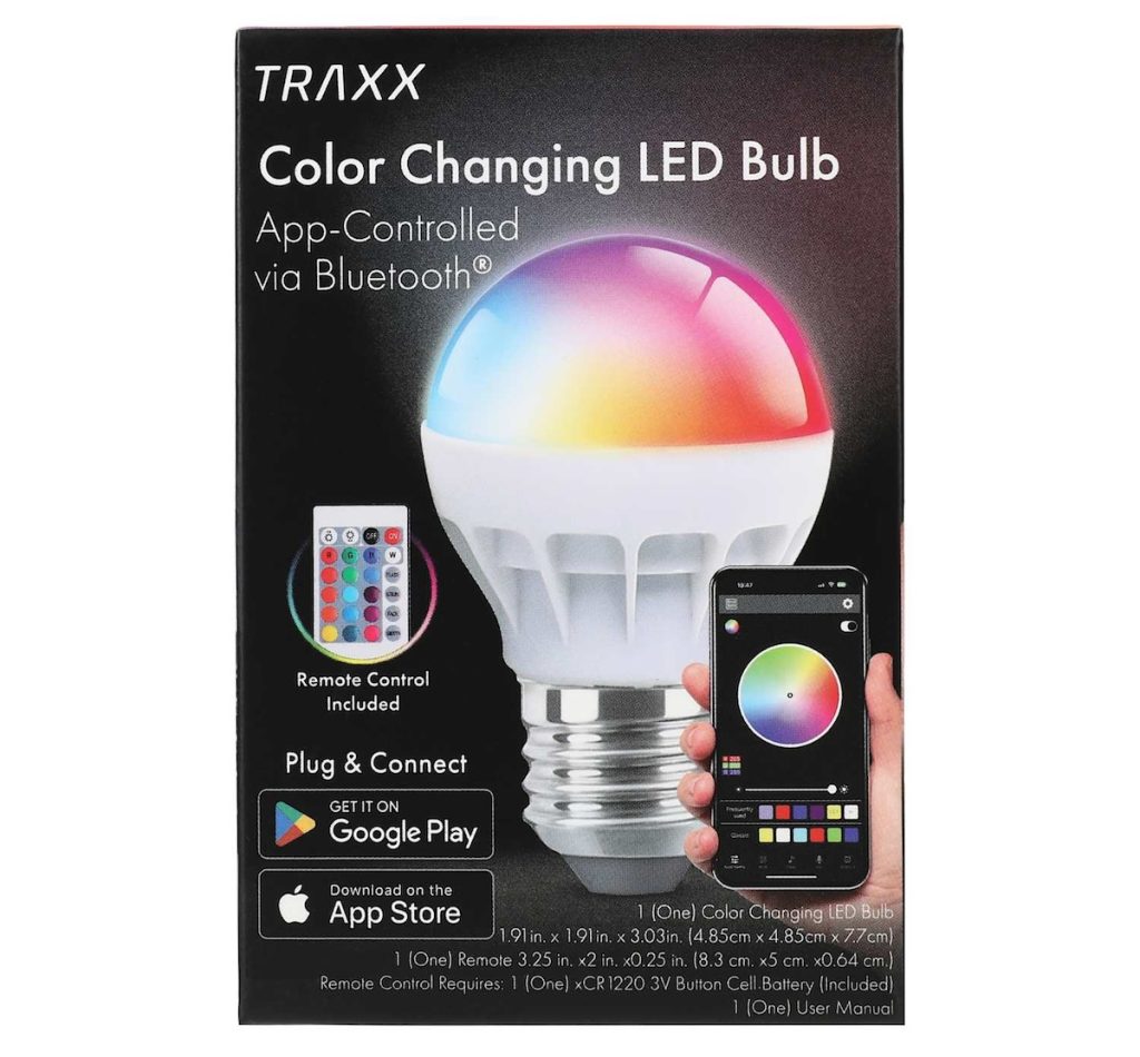 Traxx Color Changing LED Bulb