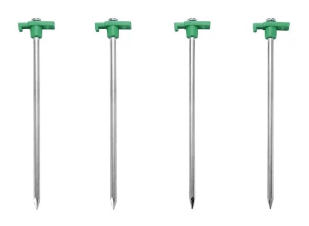 Treeline Steel Tent Stakes, 4-Pack