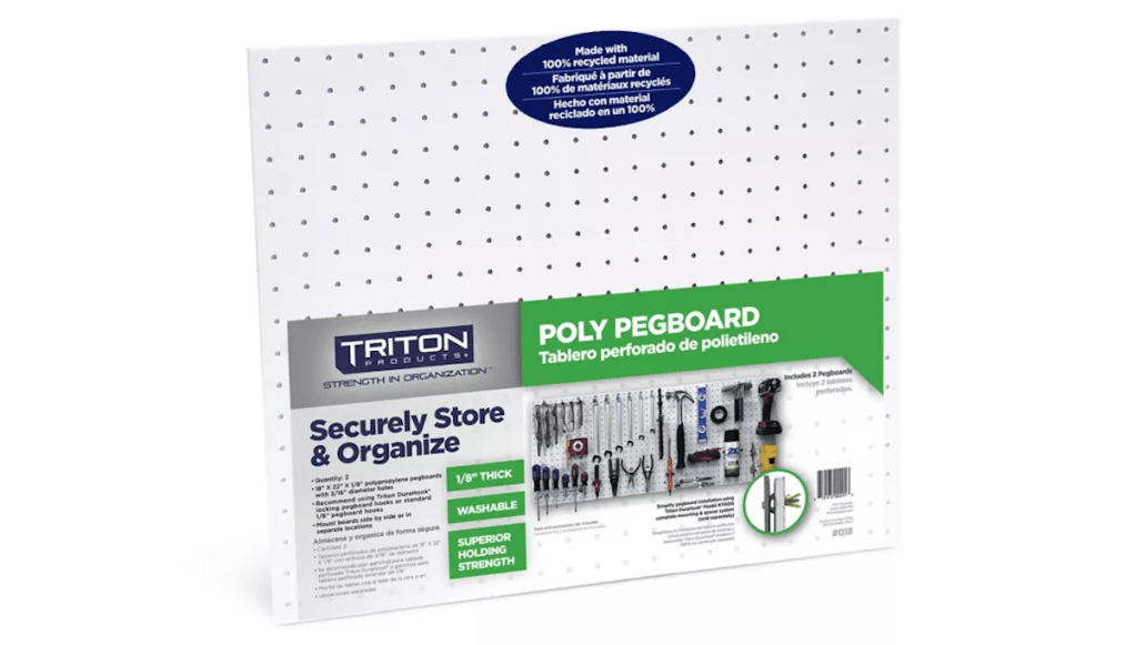 Triton Products White Pegboards