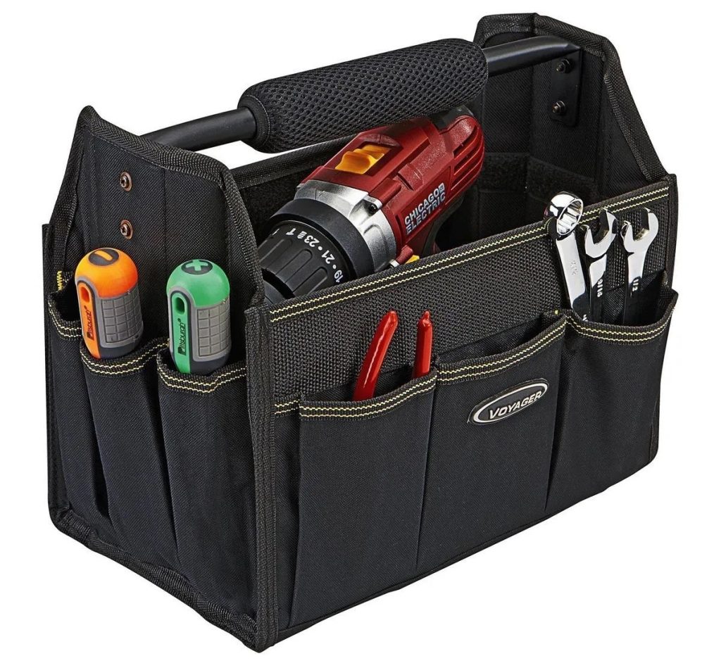 Voyager 12 in. Tool Tote with 18 Pockets