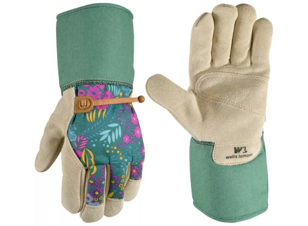 Wells Lamont Women's Leather Floral Pruner Gloves
