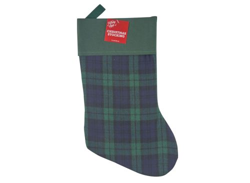 Holiday Style Christmas Plaid Stocking, 3 Assorted Styles