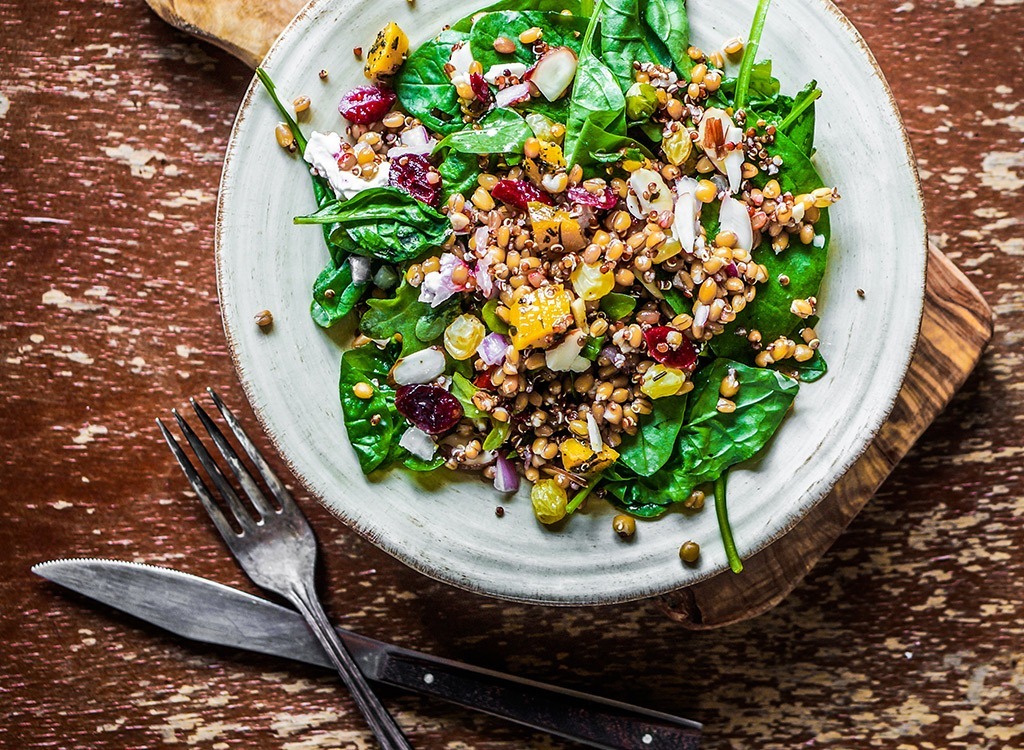 Quinoa salad, healthy grains