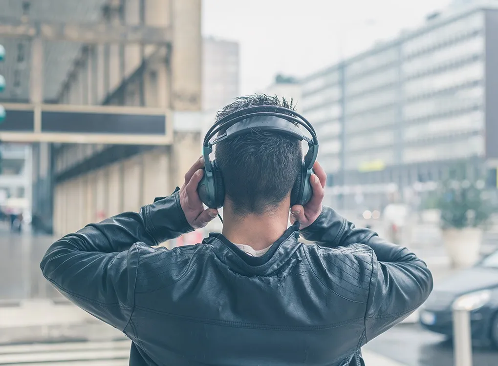 Man Listening to Music Mindfulness